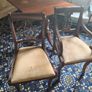 Solid wood extendable dining table and 6 chairs Image 5