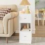 Slim Bedside Tables Set of 2, Narrow Image 7