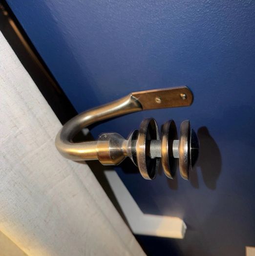 Chrome Silver Curtain Tie Backs