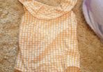 yellow gingham swimsuit