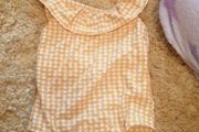 yellow gingham swimsuit