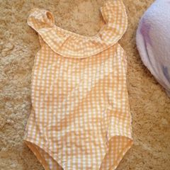 yellow gingham swimsuit