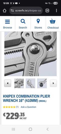 knipex 400m pipe wrench
