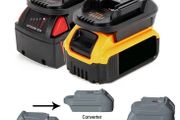 Battery Adapter Battery Converter for Milwaukee M18 18V Battery or for Dewalt 18V-20V Battery To Become Makita 18V Battery