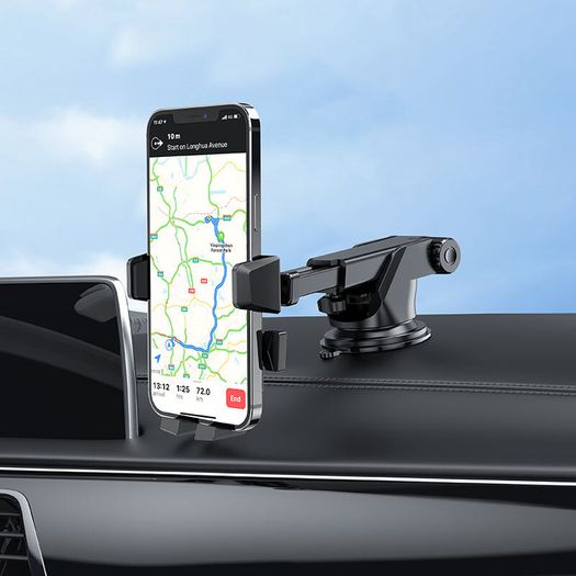 David One-Button Center Console Suction Dash Car Holder