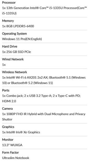Laptop (ThinkPad) - L13 Gen 4 Aluminum Type 21FG