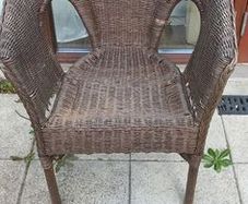 Wicker garden chair
