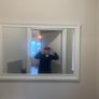 Large Farrow & Ball painted mirror Image 3