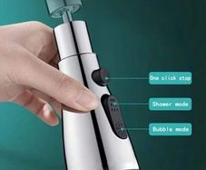 Multi function faucet extension