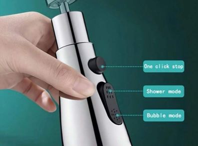 Multi function faucet extension