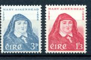 Ireland 1958 - Scott # 167-168 Mother Mary Aikenhead, Catalogue Value 26.00 Euro, Complete Set : Mint Never Hinged - FREE POSTAGE