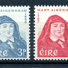 Ireland 1958 - Scott # 167-168 Mother Mary Aikenhead, Catalogue Value 26.00 Euro, Complete Set : Mint Never Hinged - FREE POSTAGE