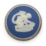Vintage 925 Sterling Silver Wedgwood Cupid Brooch Image 3