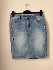 M&S Indigo Collection Denim Skirt Size 10!