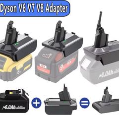 18V Lithium Battery Adapter for Dyson V6 V7 V8 Series To for Makita/Dewalt/Milwaukee Converter Vacuum Cleaner