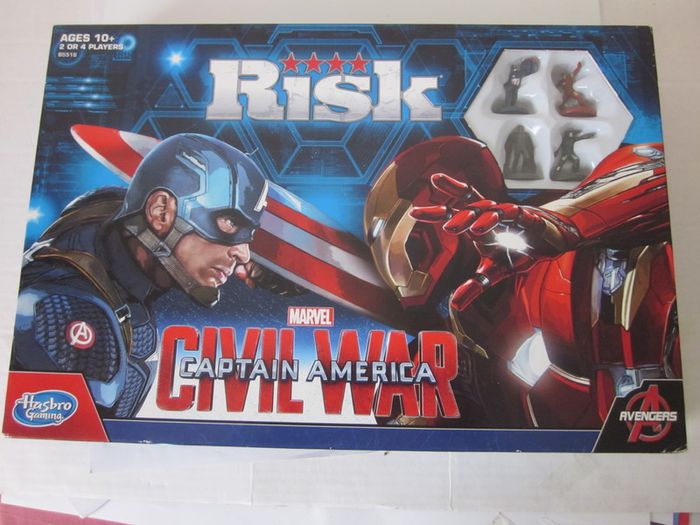 Risk Captain America Civil War Board Game.