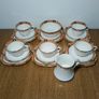 Vintage Royal Albert Bone China Porcelain coffee tea cupcake set saucer cake plate Image 2