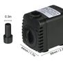 600L/H 8W Submersible Water Pump for Aquarium Tabletop Fountains Pond Water Gardens and Hydroponic Systems with 2 Nozzles (FREE POSTAGE) Image 4