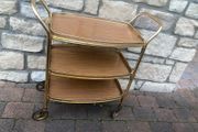 Vintage 1970s hostess cocktail trolley