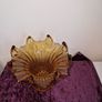 1930's Sowerby amber glass lily vase Image 4