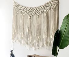 NEW SALE | Macrame Wall Hanging Hand Woven Tapestry Macrame Backdrop for Wall Decor of Modern Farmhouse, Bedroom, Nursery, Wedding, Party (40x20 inches)