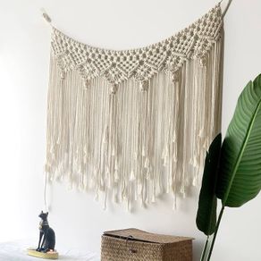 NEW SALE | Macrame Wall Hanging Hand Woven Tapestry Macrame Backdrop for Wall Decor of Modern Farmhouse, Bedroom, Nursery, Wedding, Party (40x20 inches)
