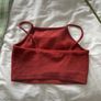 topshop rust shade cropped top size 10 Image 3