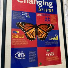 Vintage 1990s IDV Corporate Strategy Poster Changing to Win