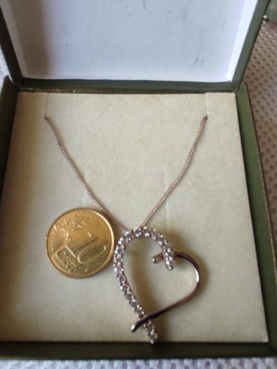 Sterling silver Heart pendant necklace