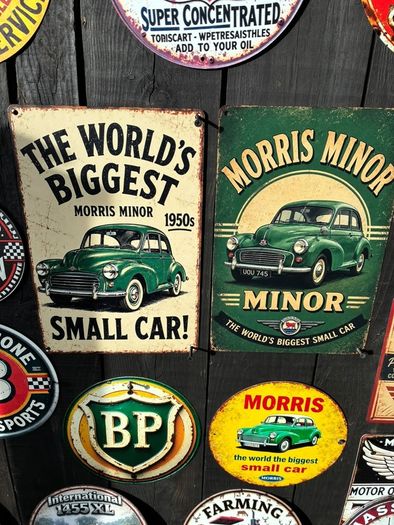 vintage metal signs