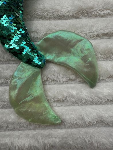 TY Sparkle Disney Ariel the Little Mermaid aprox. 40 cm.  Plush Princess Beanie Sequins Used Damaged Please see photos