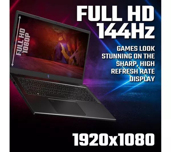 Acer Nitro V15 Gaming 15.6" Laptop, Ryzen 5 7535HS 16GB, 512GB SSD, Windows 11, NVIDIA GeForce RTX 3050