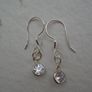 SilverCZ earrings,Drop earrings,New,Gift.Silver earrings Image 6