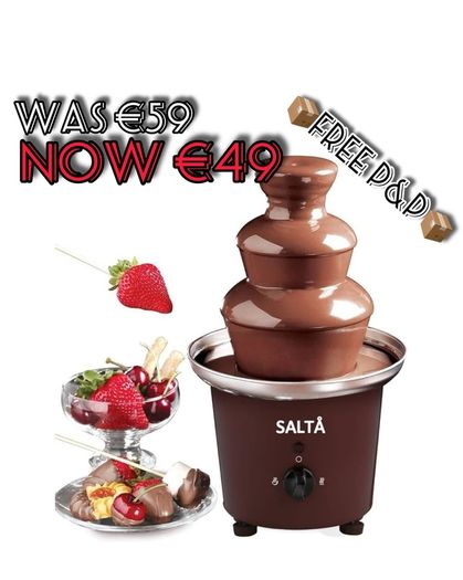 NEW SALE | Large Size Stainless Steel Chocolate Fountain Fondue Set Electric 3-Tier Machine with Hot Melting Pot Base