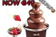 NEW SALE | Large Size Stainless Steel Chocolate Fountain Fondue Set Electric 3-Tier Machine with Hot Melting Pot Base