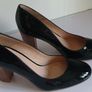 Xaira Black Patent Leather Block Heels Size UK2 EU35 New With Box Shoes CAN POST Image 8