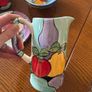 Colourful hand made pottery mugs set Image 4