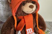 Orange M&amp;M soft bear
