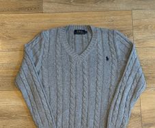 Light Grey Polo Ralph Lauren Crewneck Knitted Sweater