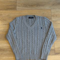 Light Grey Polo Ralph Lauren Crewneck Knitted Sweater
