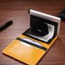 Pop up slider Card Mens Wallet dark brown colour Image 4