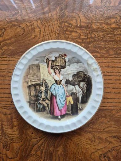 Vintage English Tea & Dessert Display Set, Sadler Teapot & Cries of London Plates