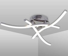 SALE | Ceiling Light, Elegant Curved Design,3 Built-in LED Boards,21W Cool White Light 6000K, Modern for Living Rooms, Bedroom, Kitchen Hallway,1600 Lumens
