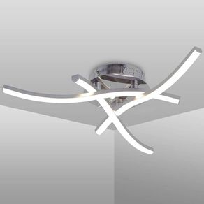 SALE | Ceiling Light, Elegant Curved Design,3 Built-in LED Boards,21W Cool White Light 6000K, Modern for Living Rooms, Bedroom, Kitchen Hallway,1600 Lumens