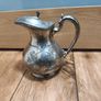 Silver Plated Teapot Vintage Engraved Floral Antique Rustic Decor Victorian Jug Coffee Pot Image 2