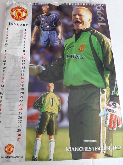 Vintage Man United 1999 calendar