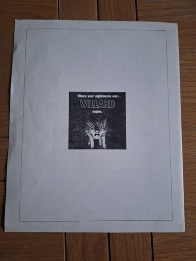 1971 Willard Pressbook & Press Kit Synopsis & Press Photos
