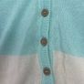 Pure baby aqua & ivory unisex organic cotton cardigan Sz 3-6mths EUC Image 2