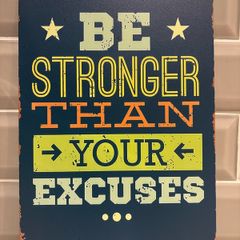 Gym Tin Metal Sign