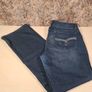 womens LEE RIDERS mid rise bootcut jeans stretchy blue denim Size 16 Image 4